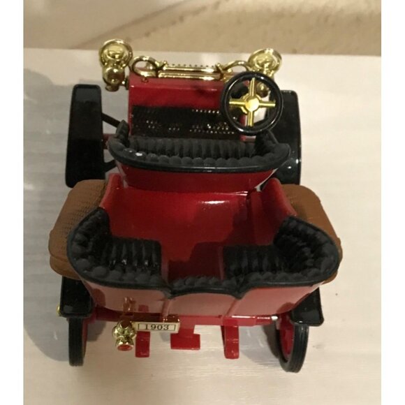 Vintage Red1903 Model Car With Gold Accents & Black Seats 3.5 X  3' - Picture 8 of 16